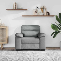 vidaXL Fauteuil 100x81x84 cm stof lichtgrijs