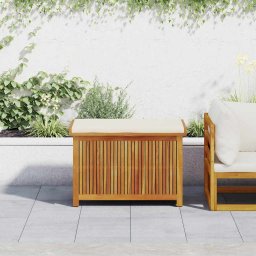 vidaXL Kussenbox voor buiten 90x50x60,5 cm massief acaciahout