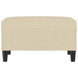 vidaXL Voetenbank 70x55x41 cm stof crèmekleurig