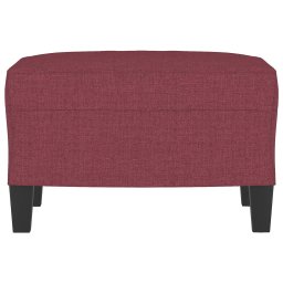 vidaXL Voetenbank 60x50x41 cm stof wijnrood