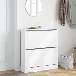 vidaXL Schoenenkast 80x21x87,5 cm bewerkt hout wit