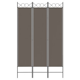 vidaXL Kamerscherm met 3 panelen 120x200 cm stof antracietkleurig