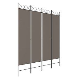 vidaXL Kamerscherm met 4 panelen 160x200 cm stof antracietkleurig