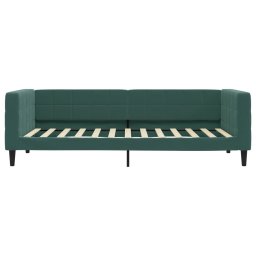 vidaXL Slaapbank 100x200 cm fluweel donkergroen