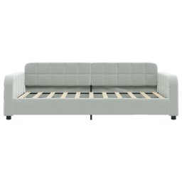vidaXL Slaapbank 90x190 cm fluweel lichtgrijs