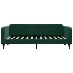 vidaXL Slaapbank 100x200 cm fluweel donkergroen