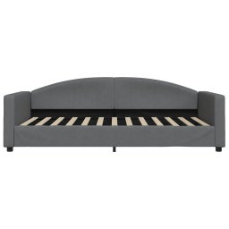 vidaXL Slaapbank 100x200 cm stof donkergrijs