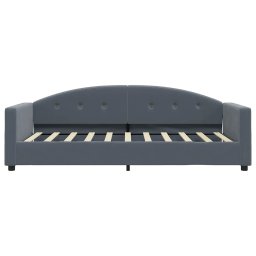 vidaXL Slaapbank 90x190 cm fluweel donkergrijs
