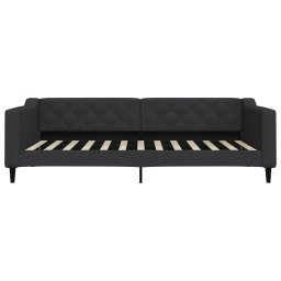 vidaXL Slaapbank 100x200 cm stof zwart