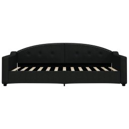 vidaXL Slaapbank 90x200 cm stof zwart