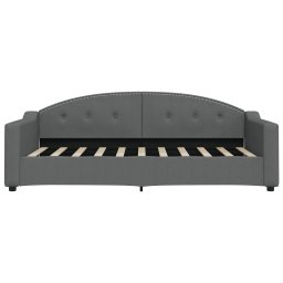vidaXL Slaapbank 90x190 cm stof donkergrijs