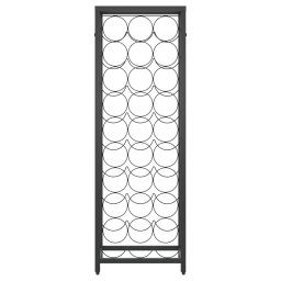 vidaXL Wijnrek voor 27 flessen 34x18x100 cm smeedijzer zwart