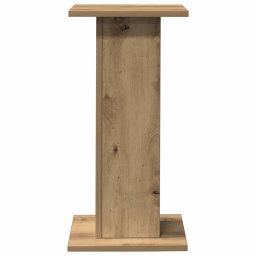 vidaXL Speakerstandaards 2 st 30x30x60 cm hout artisanaal eikenkleurig