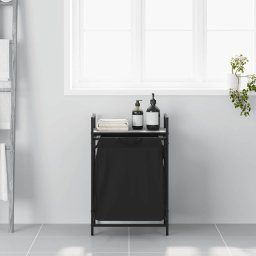 vidaXL Wasmand 1 vak met plank grijs sonoma eiken