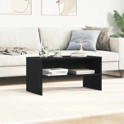 vidaXL Tv-meubel 80x40x40 cm spaanplaat zwart eikenkleurig