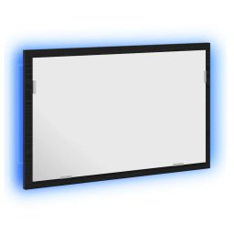 vidaXL Badkamerspiegel met LED-verlichting 60x8,5x37 cm zwart eiken