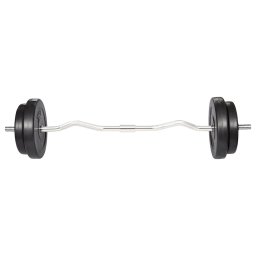 vidaXL Halter met gewichten 30 kg