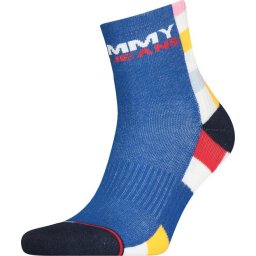 TOMMY JEANS - maat 35-38 - UNISEX SHORT SOCK 1P RACERCHECK