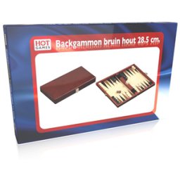 Backgammon Houten Koffer - Bruin
