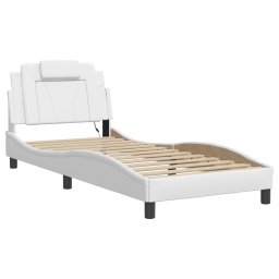 vidaXL Bedframe "Viana" met LED zonder matras wit 90x190 cm