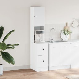 vidaXL Keukenkast 35x50x180 cm bewerkt hout wit