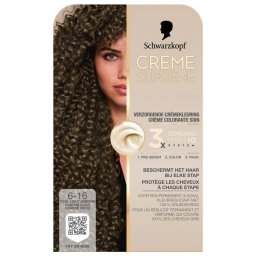 Schwarzkopf Creme Supreme Crèmekleuring 6-16 Cool Licht Asbruin