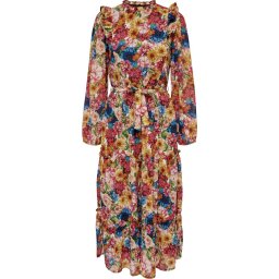 ONLY - Maat S - ONLSTAR L/S MIDI DRESS PTM Dames Jurk