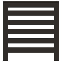 vidaXL Radiatorombouw 78x20x82 cm bewerkt hout zwart