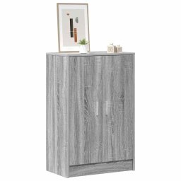 vidaXL Schoenenkast 60x35x92 cm bewerkt hout grijs sonoma eikenkleurig