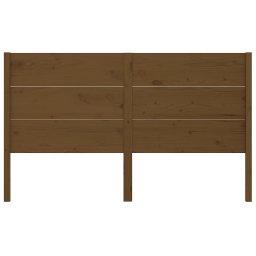vidaXL Hoofdbord 126x4x100 cm massief grenenhout honingbruin