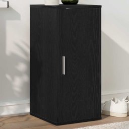 vidaXL Schoenenkast 32x35x70 cm spaanplaat zwart eikenkleurig