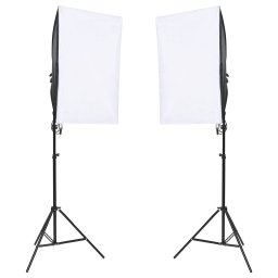 vidaXL Fotostudioset met verlichtingsset en achtergrond