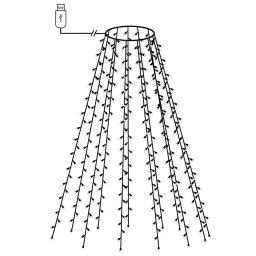 vidaXL Kerstboomverlichting met 150 LED's meerkleurig net 150 cm
