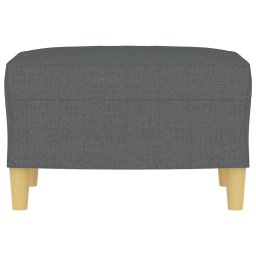 vidaXL Voetenbank 60x50x41 cm stof donkergrijs