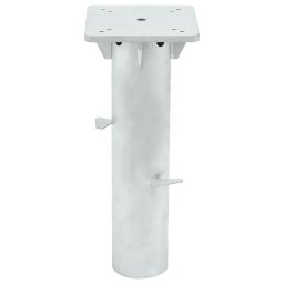 vidaXL Parasolvoet voor in de grond 16x16x39,5 cm staal zilverkleurig