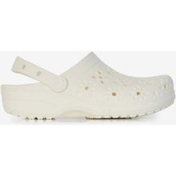 Schoenen Crocs Classic Floral Cut Out Clog Wit Dames 38/39