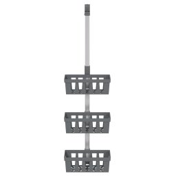 vidaXL Doucherek 30x15x(67-105) cm aluminium