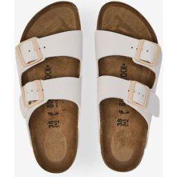 Schoenen Birkenstock Arizona Birko Flor Eggshell Wit Dames 41