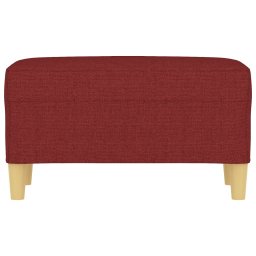 vidaXL Bankje 70x35x41 cm stof wijnrood