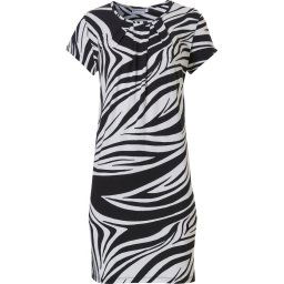 Pastunette Beach - Maat M - Black & White - Dames Jurk - Zwart/Wit
