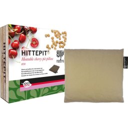 Treets Hittepit Eco kersenpitkussen - vierkant - Bruin