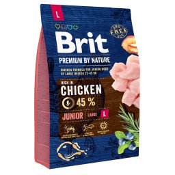 2x3kg Brit Premium by Nature Junior L droogvoer voor honden