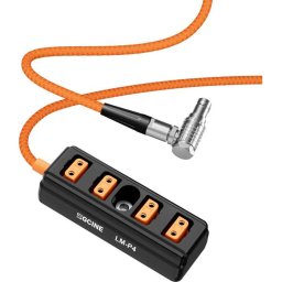 ZGCINE Lemo 2-PIN Male To 4-D-TAP Port Splitter Adapter LM-P4