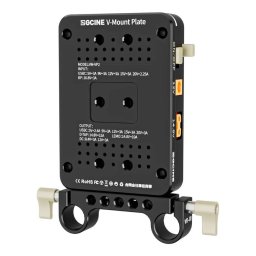 ZGCINE Tiltable V-Mount Plate / Charger On 15mm Rod Mount