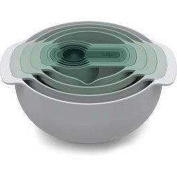 Joseph Joseph Editions Sage Nest 9 Plus Mengkommen - Polypropyleen - Set van 9 Stuks - Grijs / Groen