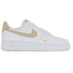 Schoenen Nike Air Force 1 Low Mini Swoosh Blanc/beige Dames 38