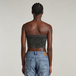 Washed Corset - Grijs - Dames