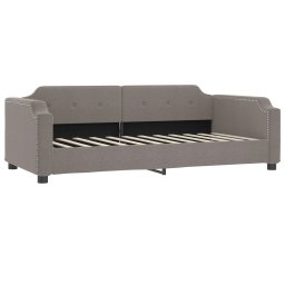 vidaXL Slaapbank met matras 90x200 cm stof taupe