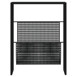 vidaXL Tijdschriftenrek 35x15x45 cm staal zwart
