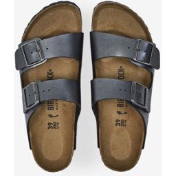 Schoenen Birkenstock Arizona Birko Flor Noir Metallic Zwart Dames 40